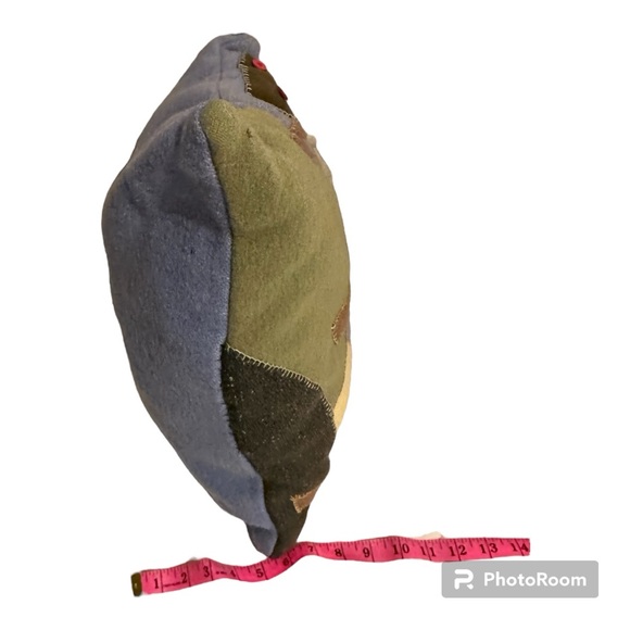 Wool Hand Enbroidered Throw Pillows - dog and apple orchard - Picture 6 of 11